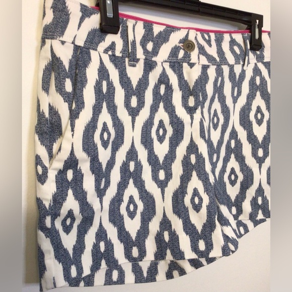 Isaac mizrahi blue white shorts size 6 - Picture 2 of 5